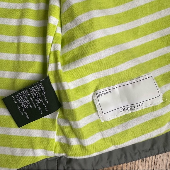 Size 8 London Fog Grey Lined Windbreaker with Hood - Picture 9 of 10